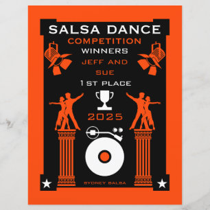 Salsa Dance Competition Certificate
