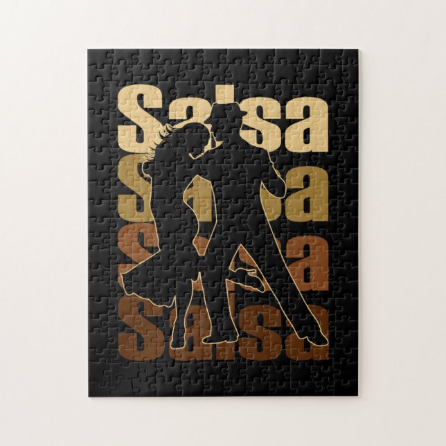 Salsa Dance for a Latin music Dance Salsa Jigsaw Puzzle (Vertical)