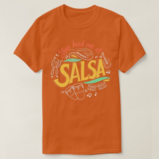 Salsa Dance Love Salsa Dance Dancer Gifts Dancing  T-Shirt (Design Front)