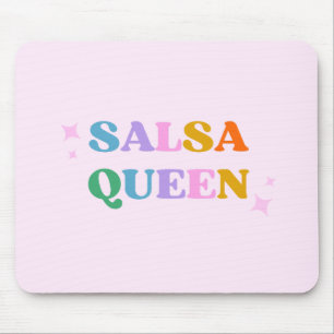 Salsa dance typography retro modern mouse pad