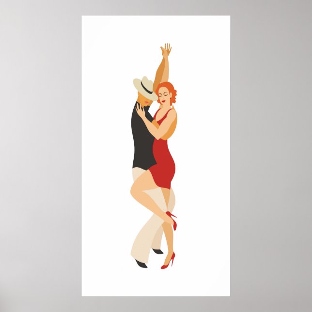 Salsa Dancers Dance Series Poster (Front)