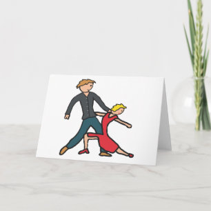 Salsa Dancing Card