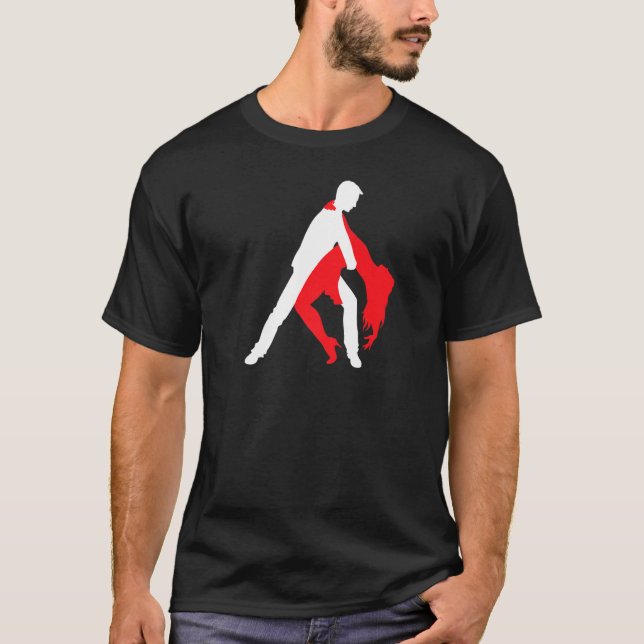 Salsa Dancing Couple  1 T-Shirt (Front)
