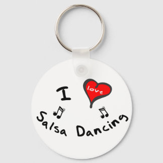 Salsa Dancing Gifts - I Heart Salsa Dancing Key Ring