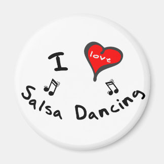 Salsa Dancing Gifts - I Heart Salsa Dancing Magnet