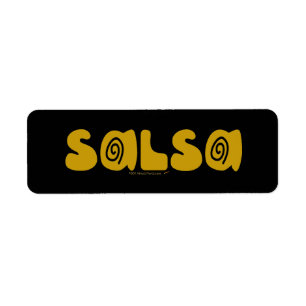 Salsa Dancing Gold Swirls Customisable