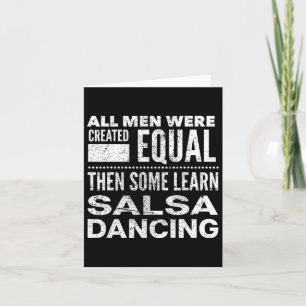 Salsa Dancing Latin Lover Dancers Fun Statement Al Card