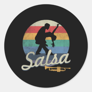 Salsa Dancing Latin Salsero  Classic Round Sticker