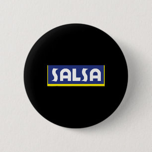 Salsa Dancing Music Food Puerto Rican Goya Latin C 6 Cm Round Badge