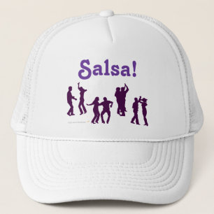 Salsa Dancing Poses Silhouettes Custom Trucker Hat