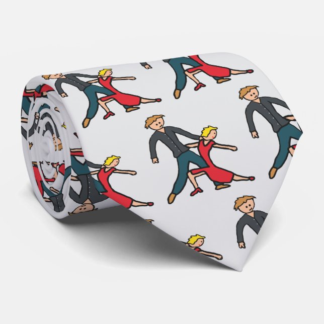 Salsa Dancing Tie (Rolled)