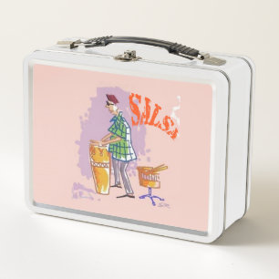 Salsa Drummer white lunchbox