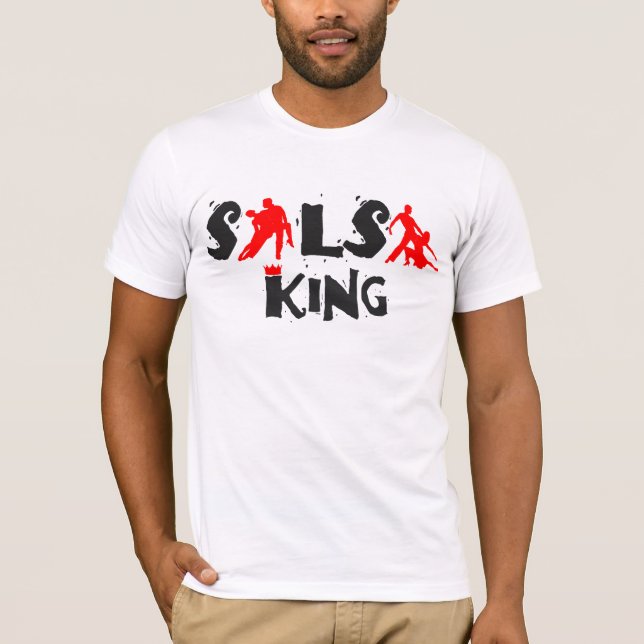 SALSA KING T-shirt - For salsa dance lovers (Front)