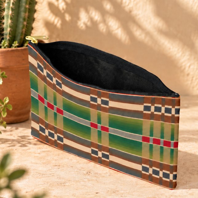 “SALSA” NEW! HISPANIC-HERITAGE LARGE ACCESSORY POUCH ("SALSA" LARGE ACCESSORY POUCH
12" X .8.5")