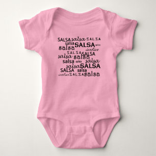SALSA pattern body for salsera or salsero baby Bodysuit