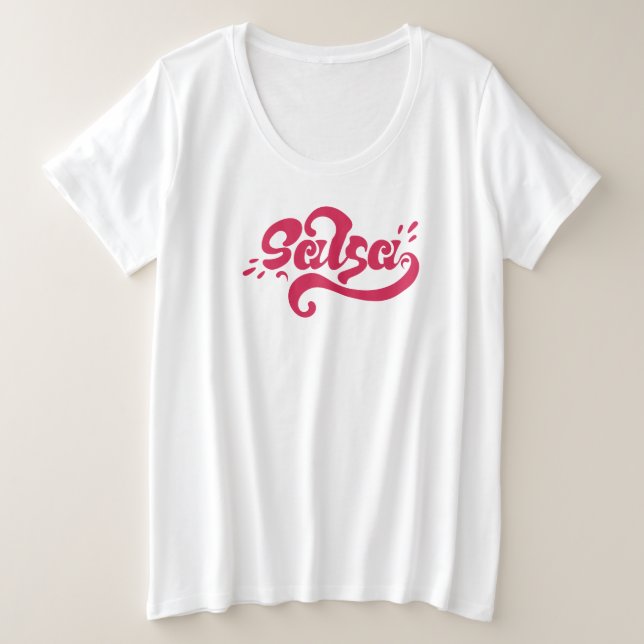 Salsa Plus Size T-Shirt (Design Front)