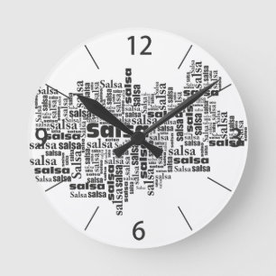 Salsa Round Clock