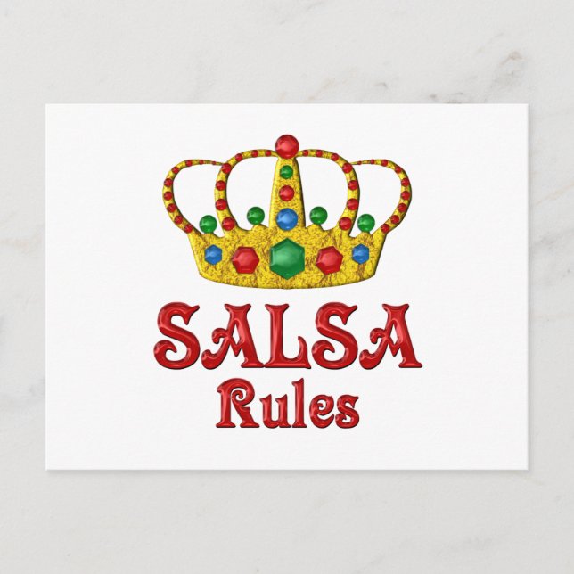 SALSA RULES POSTCARD (Front)