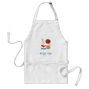 salsa squad Cute food humour quote Funny  Standard Apron