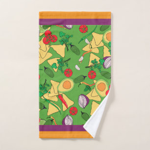 Salsa Theme hand towel