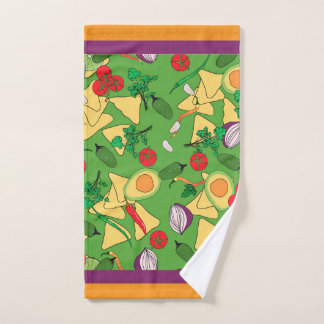 Salsa Theme hand towel