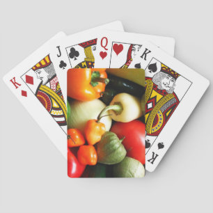 Salsa Vegetables, Tomato, Peppers, Onion Playing Cards