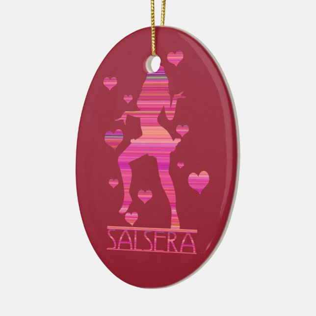 SALSERA - HOT DANCING GIRL CERAMIC TREE DECORATION (Left)