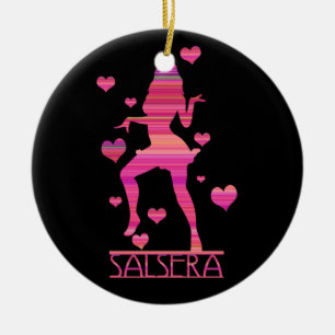 SALSERA -HOT DANCING GIRL CERAMIC TREE DECORATION