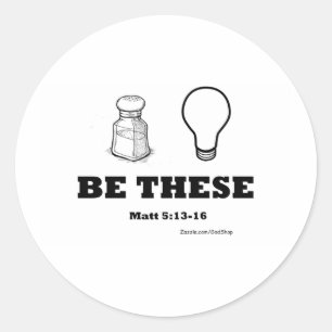 Salt and Light Classic Round Sticker