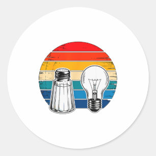 Salt And Light Retro Christian Classic Round Sticker
