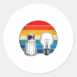 Salt And Light Retro Christian Classic Round Sticker