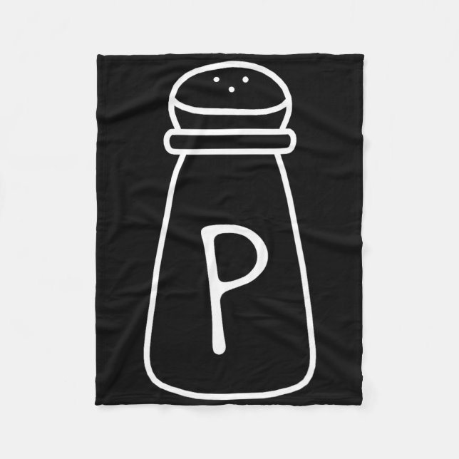 Salt And Pepper Halloween Costumes  Fleece Blanket (Front)