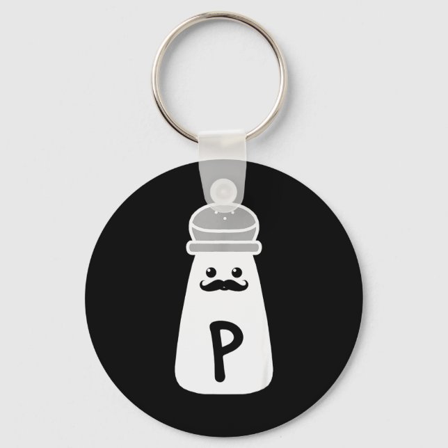 Salt And Pepper Halloween Costumes  Key Ring (Front)