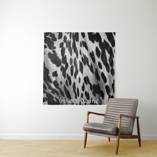 Salt and Pepper Hide Tapestry (In Situ)