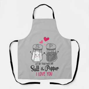 Salt And Pepper Love Apron