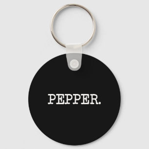 Salt and PEPPER Shaker Funny Matching Halloween Key Ring