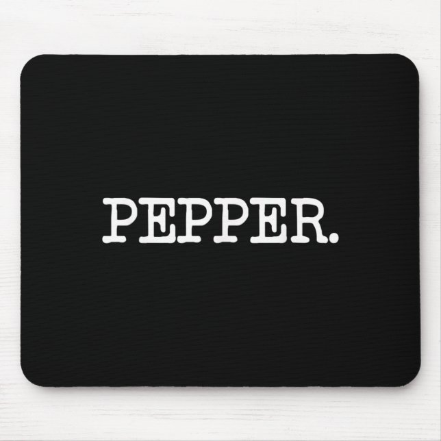 Salt and PEPPER Shaker Funny Matching Halloween Mouse Pad (Front)
