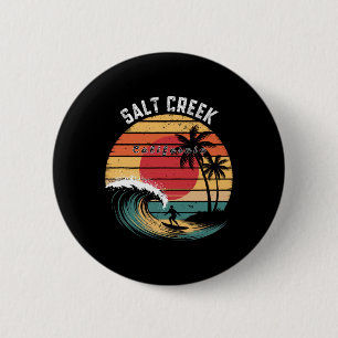 Salt Creek Beach California Beach Surfing  6 Cm Round Badge