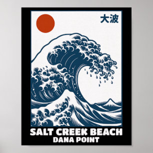Salt Creek Beach Surf Spot Dana Point Surfing Grea Poster