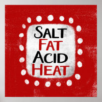 Salt Fat Acid Heat Poster Wall Art