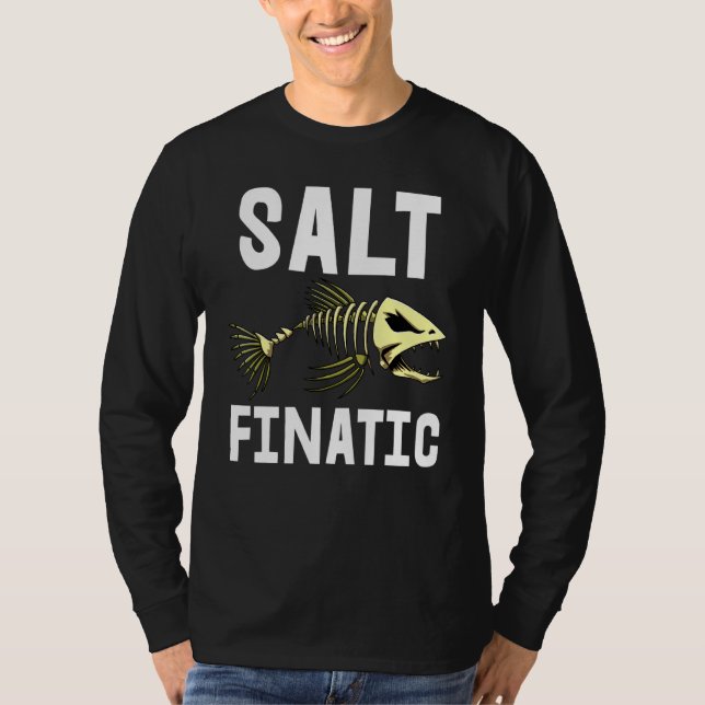 Salt Finatic Tee Skeleton Fish Bone Tees Sharp Tee (Front)