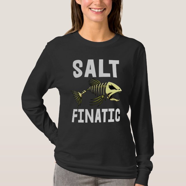 Salt Finatic Tee Skeleton Fish Bone Tees Sharp Tee (Front)