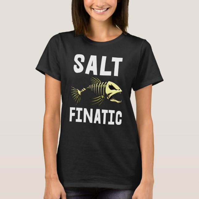 Salt Finatic Tee Skeleton Fish Bone Tees Sharp Tee (Front)