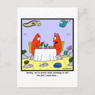 Salt: Fish Cartoon Postcard