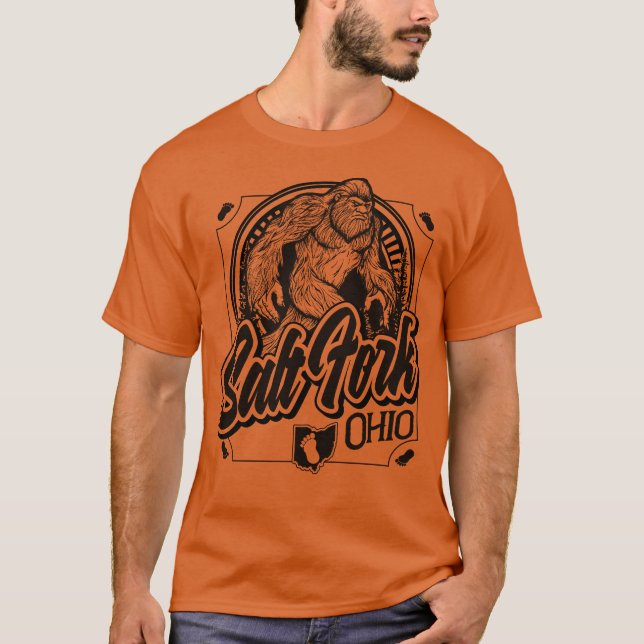 Salt Fork Bigfoot - Texas Orange T-Shirt (Front)