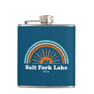 Salt Fork Lake Ohio Rainbow Hip Flask