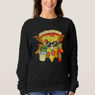 Salt Hot Sauce Pizza Sunglass Cheesy Hawaiian Toma Sweatshirt
