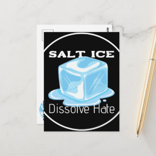 Salt Ice Sticker Postcard