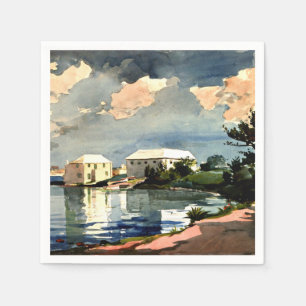 Salt Kettle, Bermuda - Winslow Homer painting Napkin