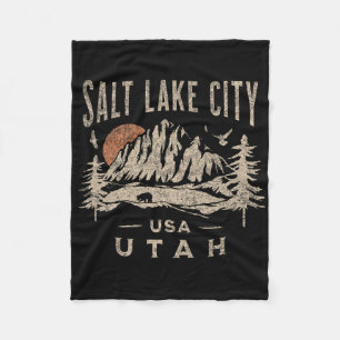 Salt Lake City  Fleece Blanket